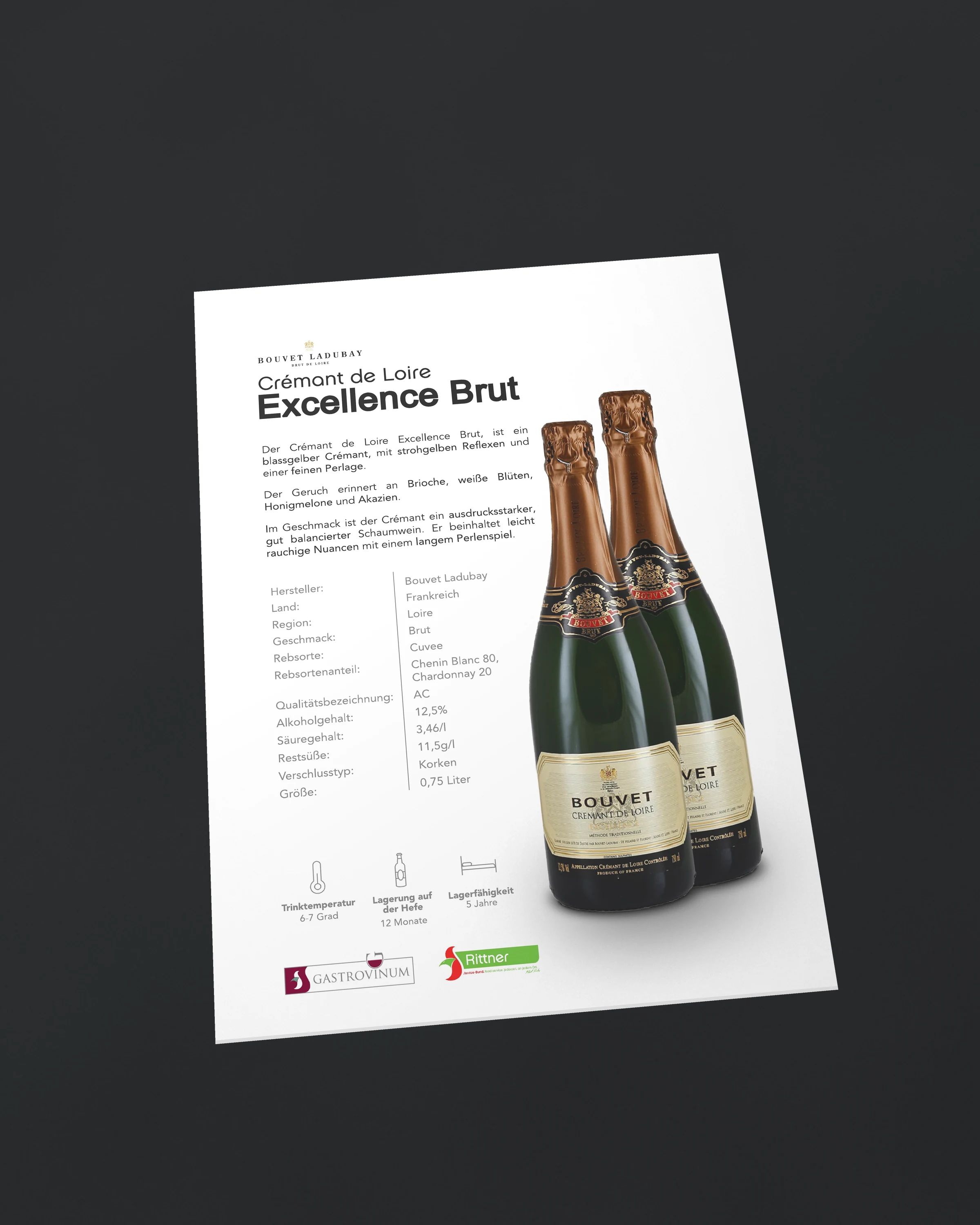 Flyer für Getränke im Hochformat