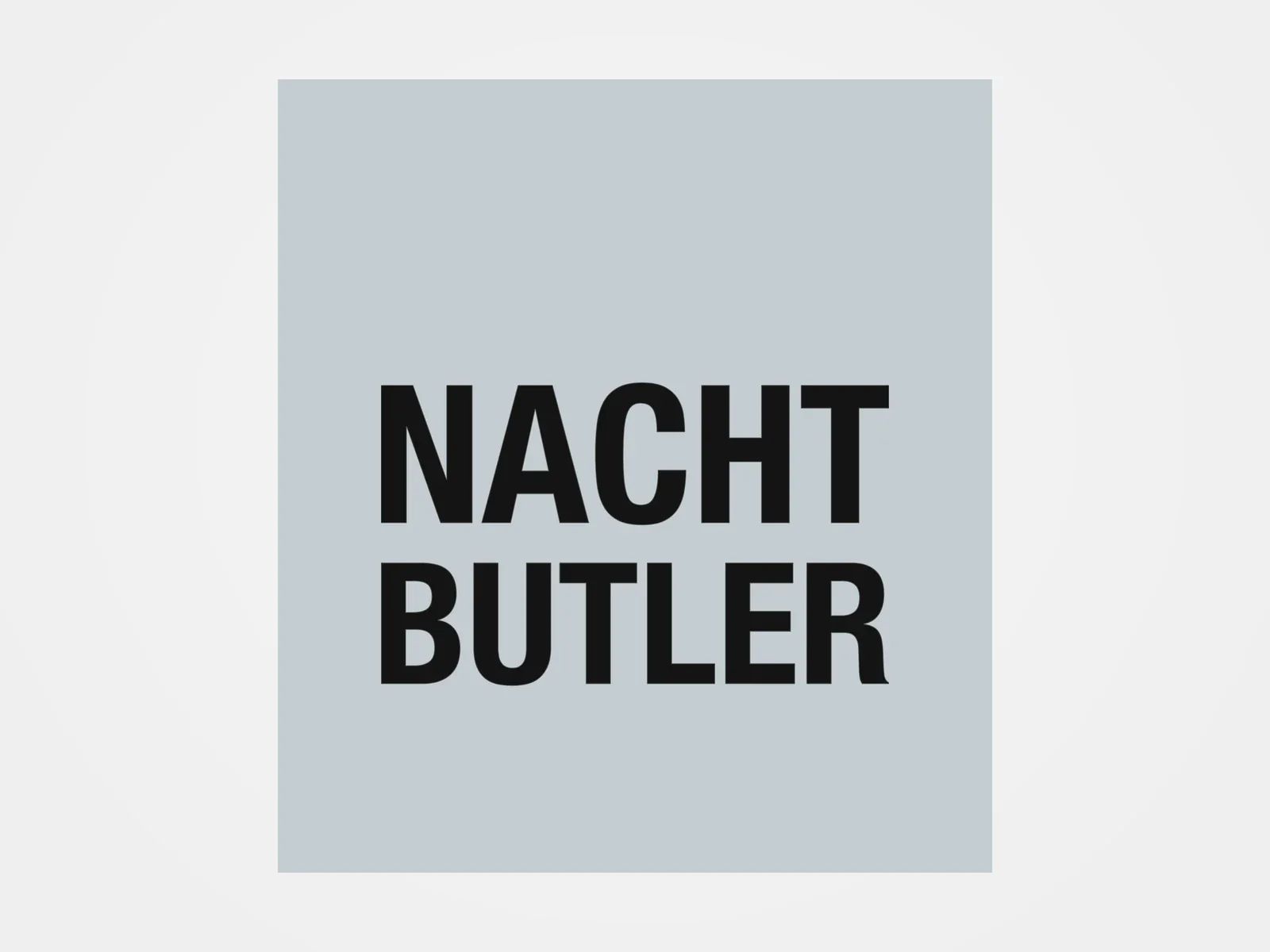 Schriftzug aus Plotterfolie auf einer Tür