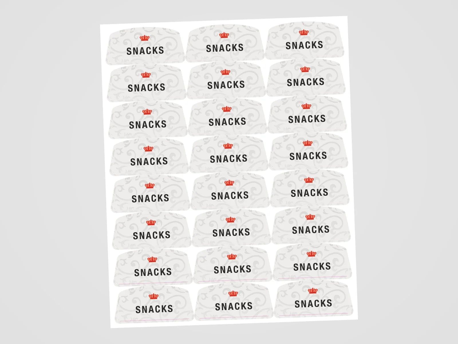 Stickerbogen mit Kiss-Cut